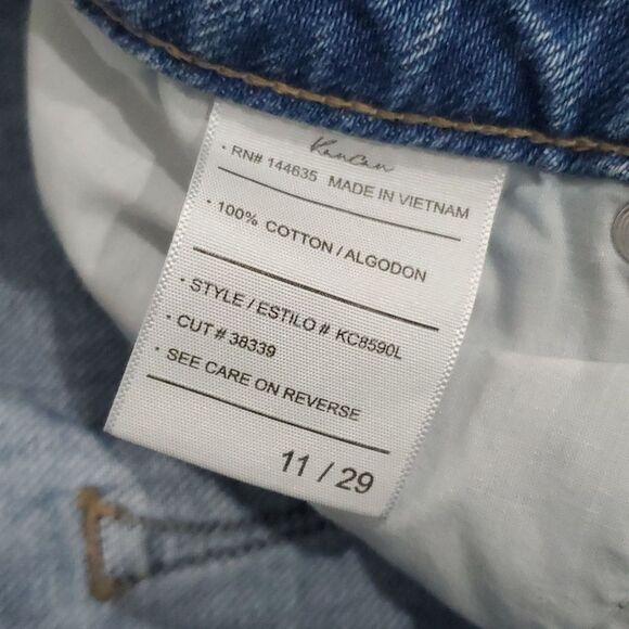 Kancan Lorraine Ultra high Rise Distressed Buttonfly Denim Shorts. Size 11/29 - Picture 4 of 6